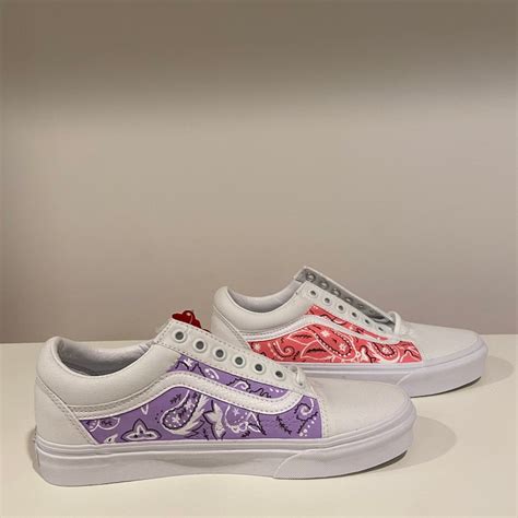 bandana print vans